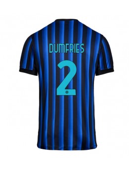 Billige Inter Milan Denzel Dumfries #2 Hjemmedrakt 2025-26 Kortermet
